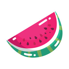 Isolated watermelon cut icon Healthy food Vector