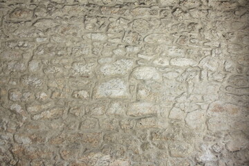 Vecchio muro di pietra e cemento 