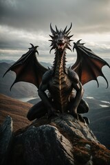 Obraz premium dragon in the night