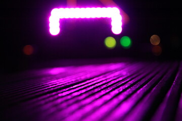 Lila Bokeh lichter