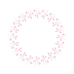 素材_フレーム_クリスマスをモチーフにした冬の飾り枠。赤色の高級感のある囲みのデザイン。字無