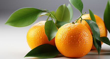Portrait of tangerine. Ideal for your designs, banners or advertising graphics.