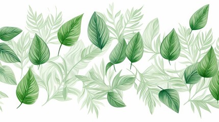 background of green leaves.
