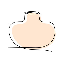 collections of vases and amphorae. Ceramic vase, ancient Greek illustration for a pot. Vector linear illustration. line art. color.