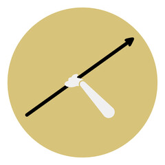 Icon javelin throw competition. Olympic games.