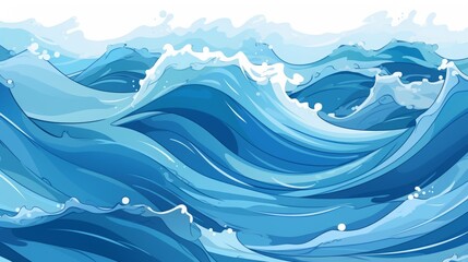 blue sea waves background.