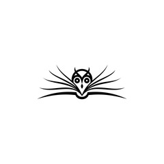 Owl book icon logo design template combination of owls on an open book logo vector illustration