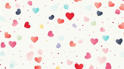 pink background with hearts.