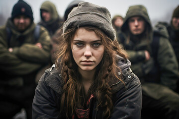 Fototapeta premium Rebel teenager with anger issues