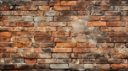 wall made of old bricks background.