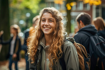 Fototapeta premium Students social life
