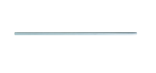 Horizontal galvanized steel metal pipe , on a transparent background