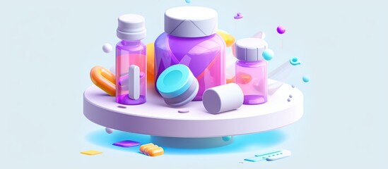 Image with capsules. Pharmaceuticals, pills