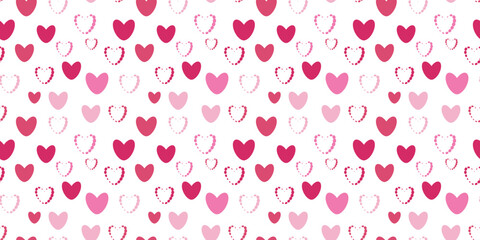 Galore hearts Seamless vector Pattern Symbolizing Enduring Love Perfect Various Heartfelt Eternal Connection Wrapping paper Textile Fabric typography 14 february Isolated background Baby girl gender
