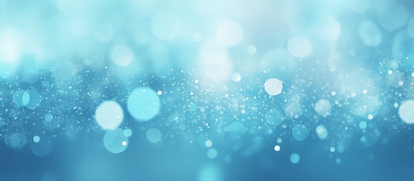 Cyan color abstract christmas themed background