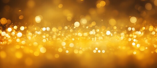 Christmas abstract golden background with sparkling bokeh