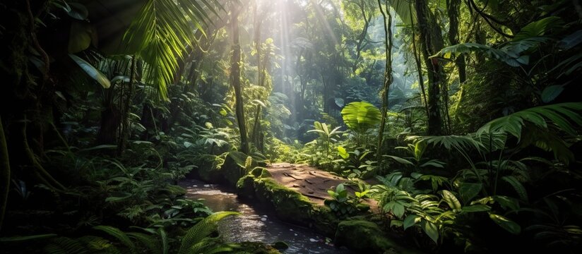 Beautiful jungle, hyper realistic natural