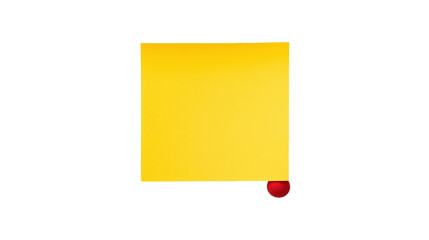 yellow notepads isolated on transparent background