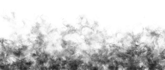 smoke background on transparent background