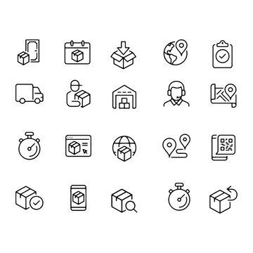 DELIVERY icons vector design