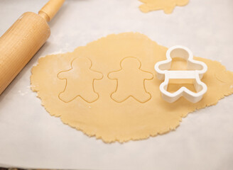 Ginger Bread Cookies Cut Outs Baking