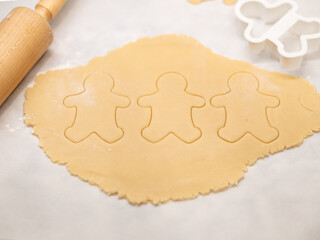 Ginger Bread Cookies Cut Outs Baking