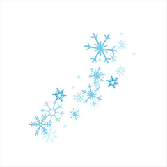 Background with snowflakes design for winter with text space place. Snowflakes background. Vector illustration.