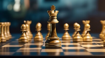 Gueen is the leadeof the chess in the game AI generated illustration