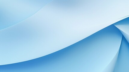Creative blue background in minimalist style, gentle wave shapes