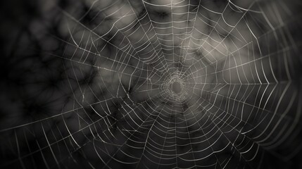 A blurred abstract image of a spideweb creating  AI generated illustration