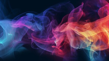 A blurred abstract image of a smoke pattern creating  AI generated illustration