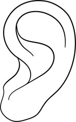 ear body part outline