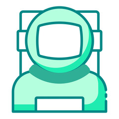 Naklejka premium Astronaut spaceman icon