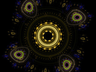 Imaginatory fractal abstract background Image