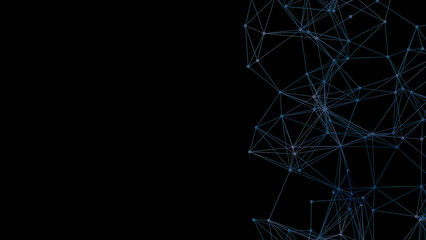 Abstract geometric background. Plexus mesh backdrop illustration.