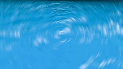 Abstract beautiful blue swirl. Rotating background. Concentric illustration. Effect of speed, motion and depth.