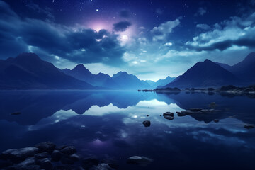 The best wallpapers for desktop. Beautiful nature landscape at night