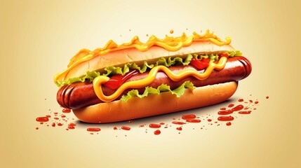 Logo Brand HotDog Junkfood Fastfood