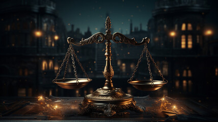 Justice, Litigation Judiciary, Legal services Law enforcement Courts, Judicial system, Legal justice, Human rights. observance of law, guaranteeing equality and justice for citizens. Human rights day. - obrazy, fototapety, plakaty