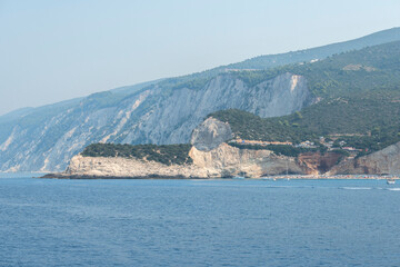 Fototapeta premium Panoramic view of coastline of Lefkada, Ionian Islands, Greece