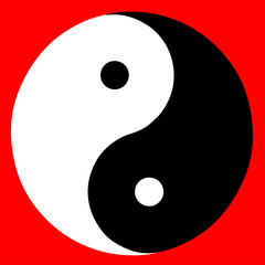 The yin yang vector, identical to China, can be edited again