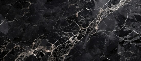 The black grunge wallpaper with an abstract pattern of natural marble adds a unique texture to the background design making it an eye catching element on the wall or floor of any architectu