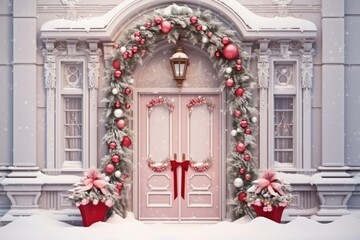 Fototapeta na wymiar Luxurious Christmas decoration on white background. Decoration, Christmas, merry Christmas and happy new year