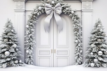 Fototapeta na wymiar Luxurious Christmas decoration on white background. Decoration, Decoration, merry Christmas and happy new year