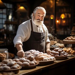 baker with bread