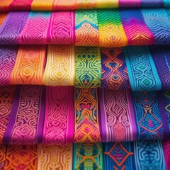 Exotic Collection of Vibrant Colored Cloth Bands
