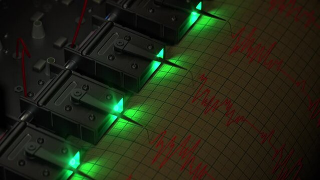 Looped Seismographic Recording with Green Light: Seismic Wave Tracing on Paper by a Digital Seismometer &ndash; Educational 3D Animation