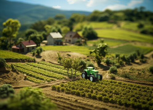 Italian agriculture diorama photography traditional farm