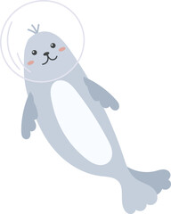 Astronaut Walrus Animal