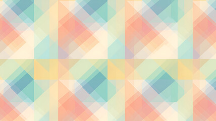 Fototapeta premium Seamless geometric patterns in pastel colors | generative AI